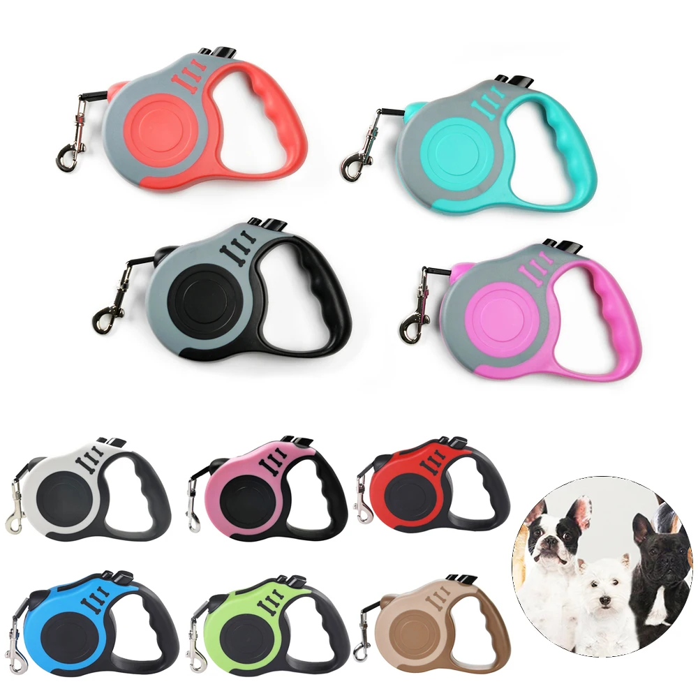 Dog Leash Strong Nylon Puppy Lead for Small Medium Large Dogs Cats Automatic Retractable Durable (5m) 1005012517615259