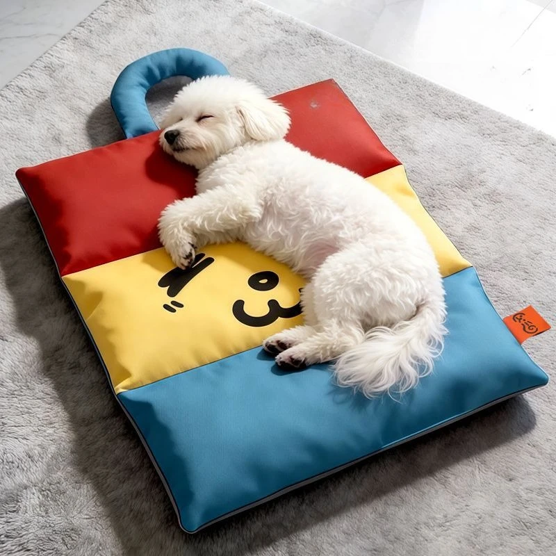 Dog Cat Cooling Mat Reversible Tri-Fold Pet Bed Resistant Foldable Dog Pad for Puppy Kitty (1pc) 1005012519071557