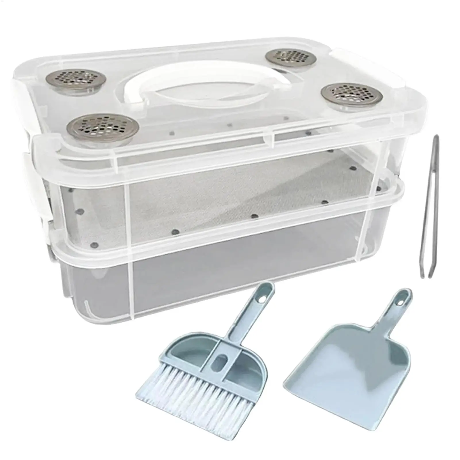 Worm Farm Starter Kit Fine Mesh Odor Resistant with Ventilated Lid Mealworm Filter Rearing Box 1005012520918894