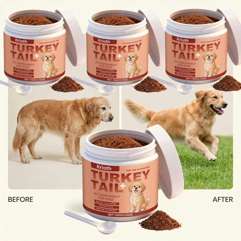 Bacon Flavored Pet Health Supplement Elderly Dog Maintenance Joint Intestinal Skin Care Dog (100g) 1005012521190689