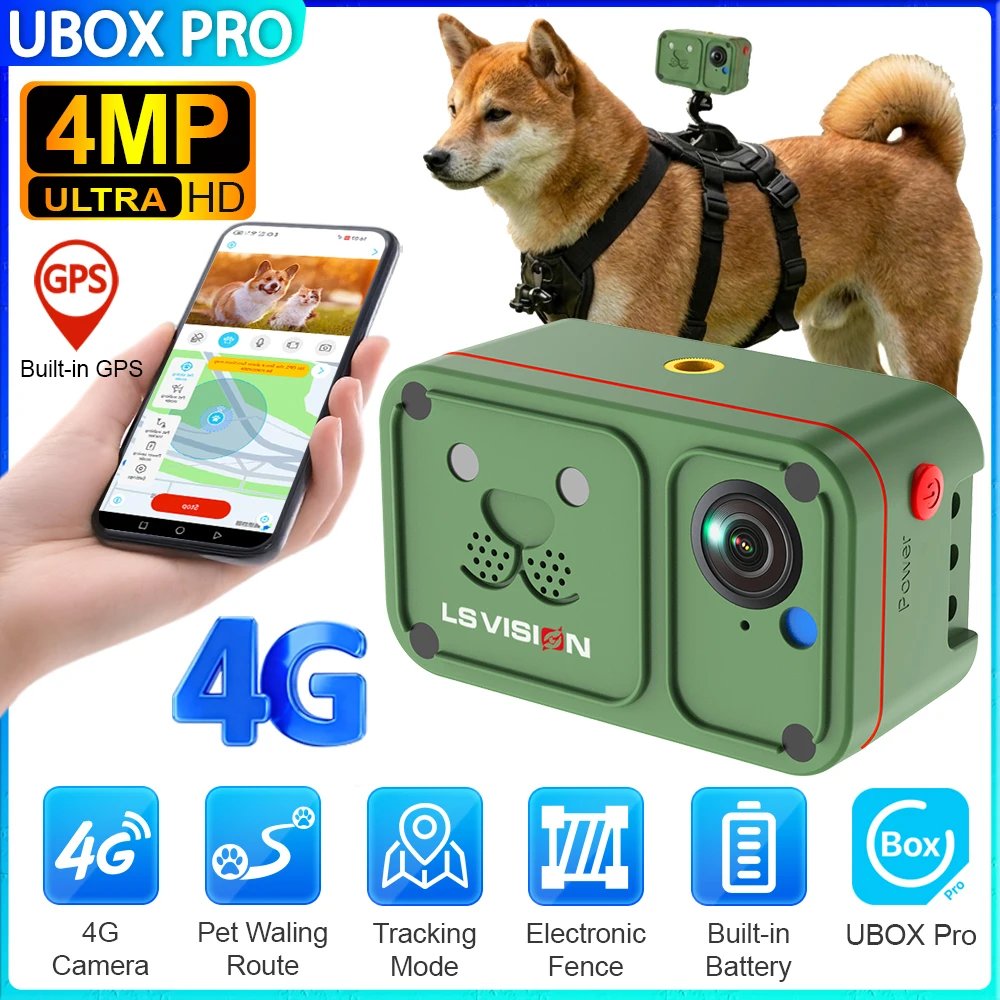 UBOX PRO Mini Pet Camera Outdoor POV Camera with Wearable Back Frame Pet View Recorder 1005012523344407