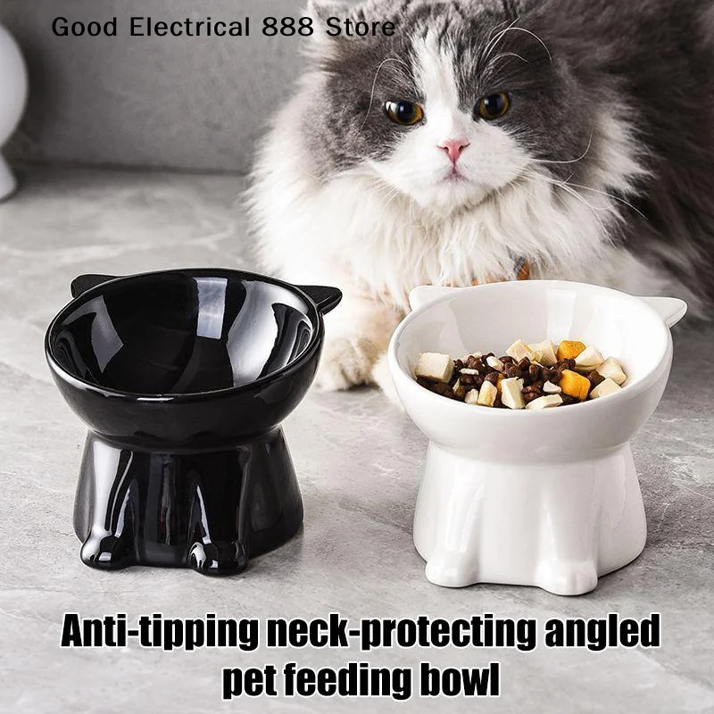 New Cat Bowl with Long Ears and High Feet Cat and Dog Neck Protection 1005012523432638