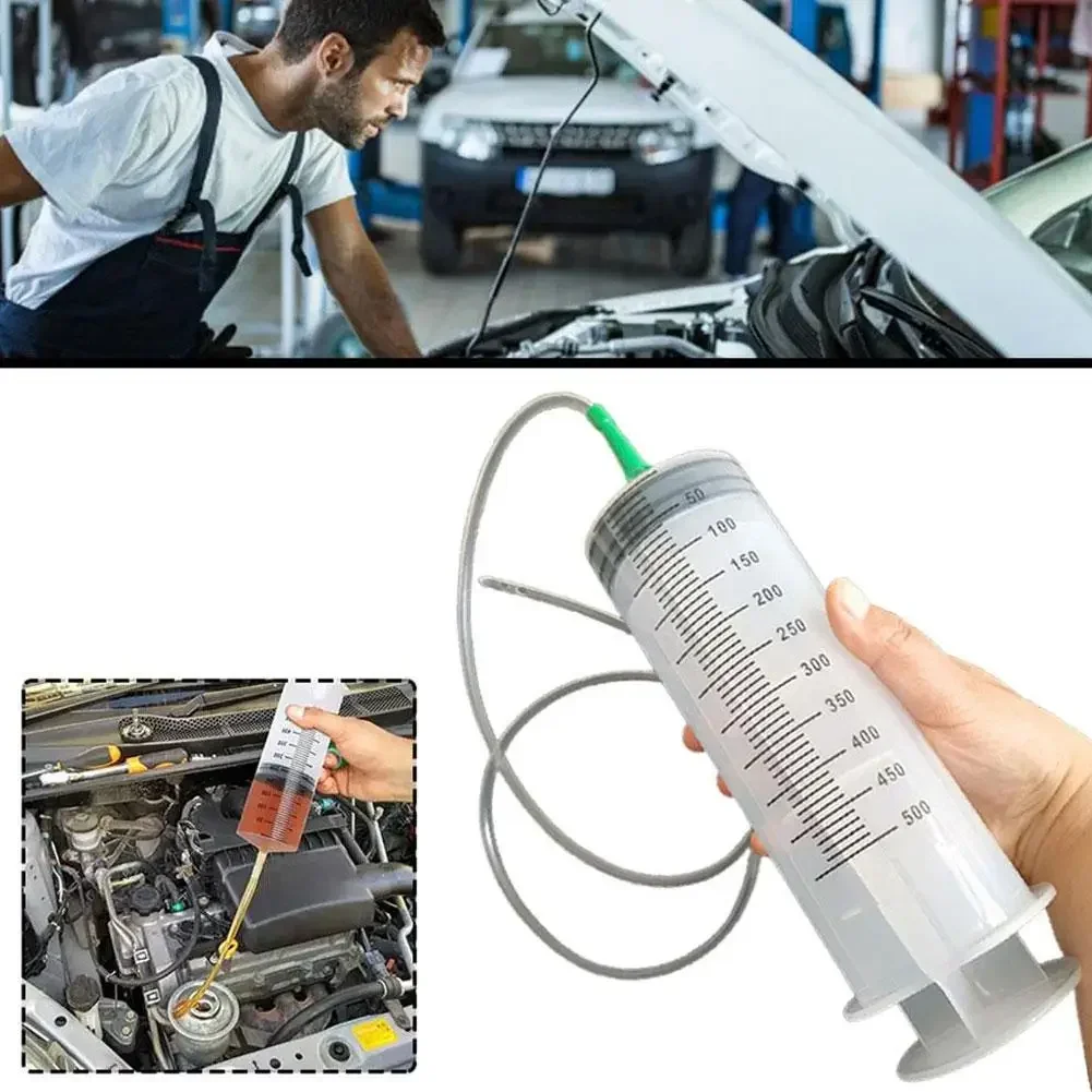 Car Oil Pump Syringe 500ml Needle Barrel with 1m Hose Pet Feeding Measuring Pump 1005012524689732