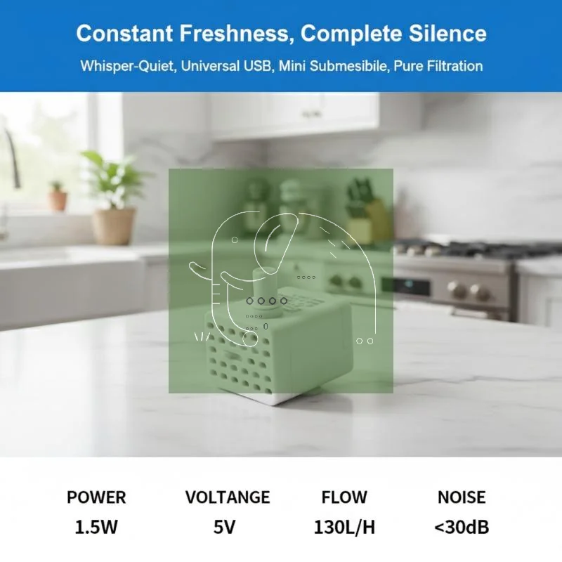 Dog Cat Water Dispenser Silent Submersible Pump Mini Filtration Device Waterer Pet Feeder USB (1Pcs) 1005012527816991