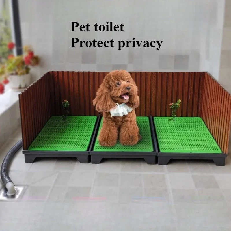 Pet Toilet with Baffle Flushing Water Directly Discharged Sewer Pet Cleaning Products Accessories 1005012527870799