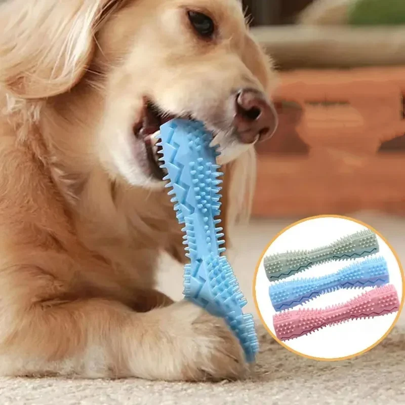Dog Teething Toy Chew Stick Bite Resistant Fun Leak Proof Food Toy Pet Teether Cleaner Stick 1005012528371602