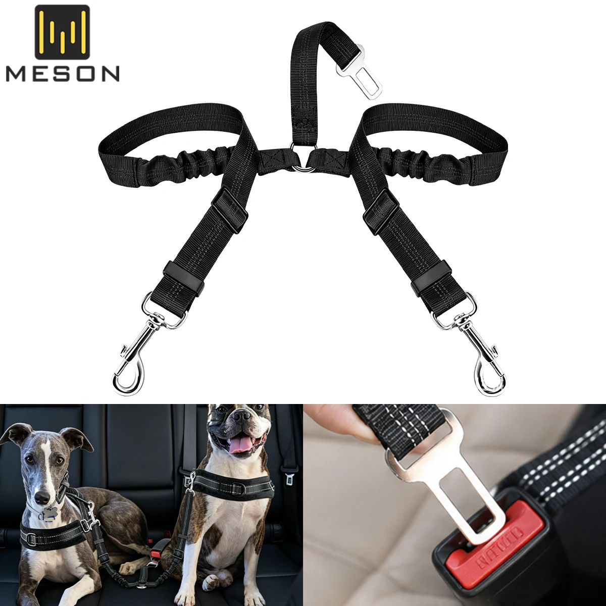 Adjustable Pet Cat Dog Car Seat Belt Pet Seat Vehicle Dog Harness Lead Clip Safety Lever Traction 1005012529650472