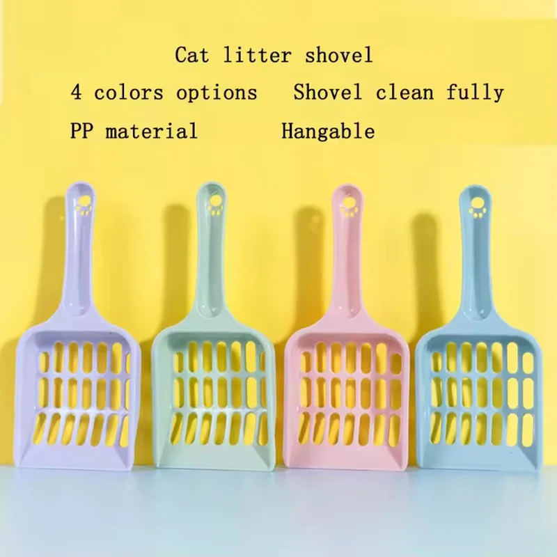 Candy Color Hollow Mesh Cat Litter Scoop Plastic Poop Sifter Shovel Portable Pet Waste Pick Up Tool 1005012531006186