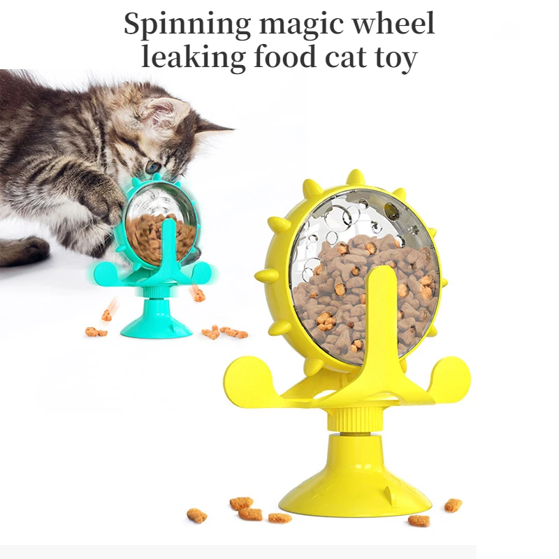 Dog Toys Cat Feeding Interactive Wheel Pet Leaking Food Training Ball Slow Dog Feeder Funny Toy 1005012532154440