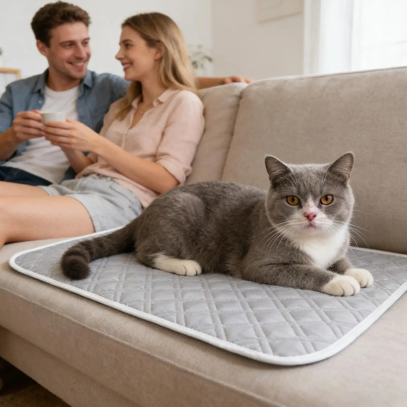 Cooling Pad for Dog Cat Sweat Absorbent Sleeping Rug 45x35cm Soft Self Cooling Pet Mat for Small 1005012532154538