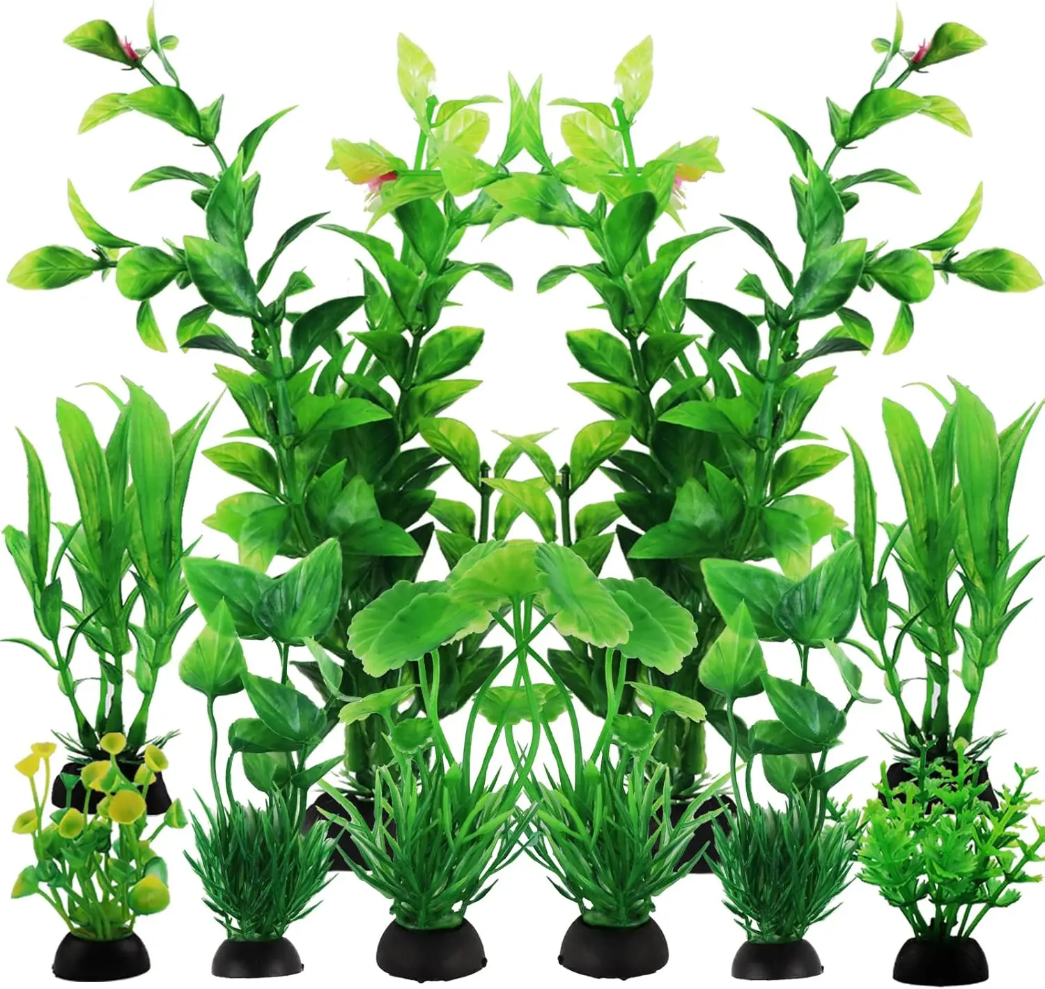 Fish Tank Accessories Green Plants 10pcs Green Decorations Aquarium Artificial Plastic 1005012532656318