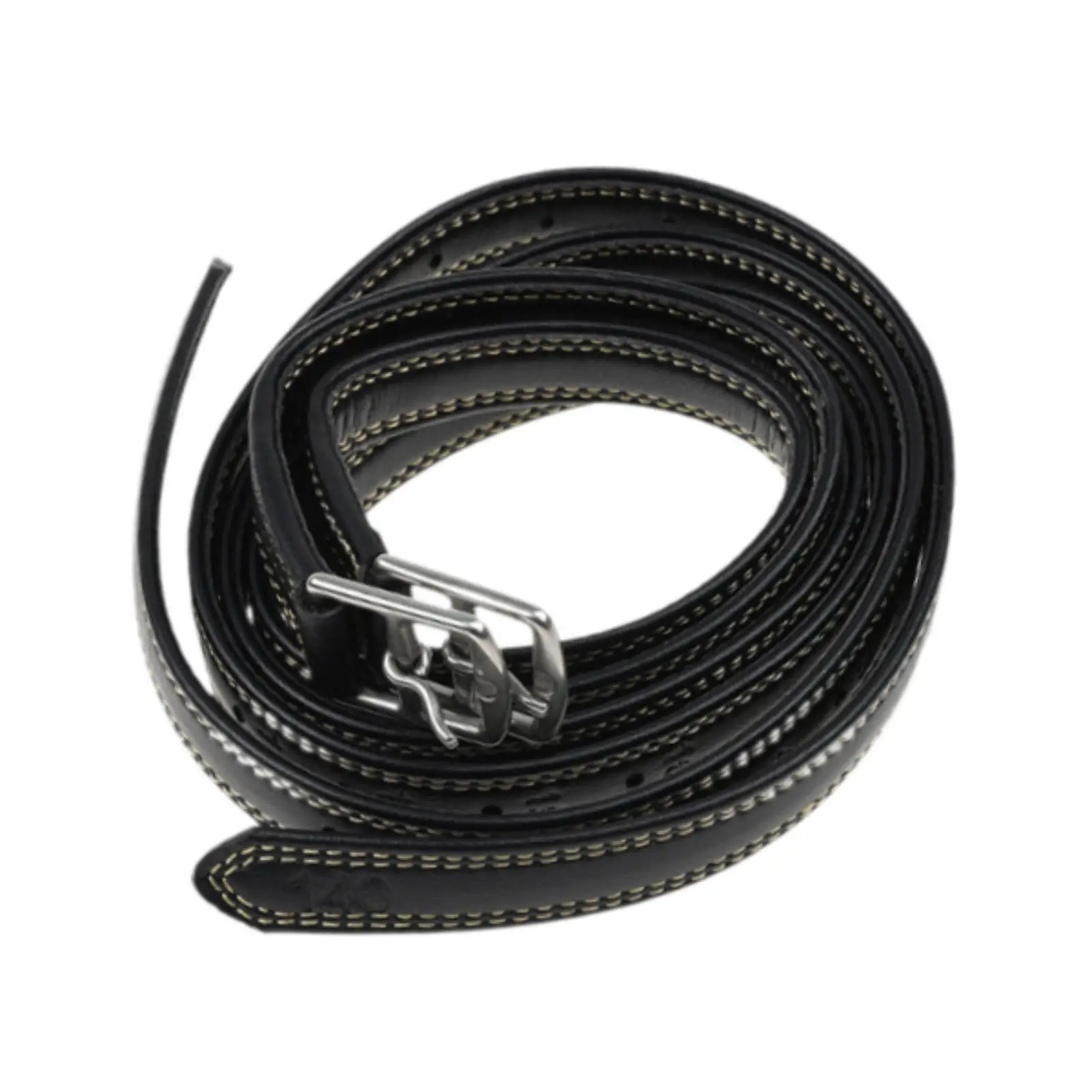 Stirrup Belt Horse Adjustable Leather Saddle Strap with Stainless Steel Secure Buckle for English 1005012532754902