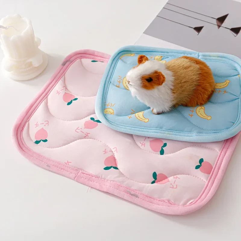 Hamster Kennel Mat Small Pet Cooler Summer Ice Silk Cool Feeling Guinea Pig Chinchilla Rabbit 1005012533248807