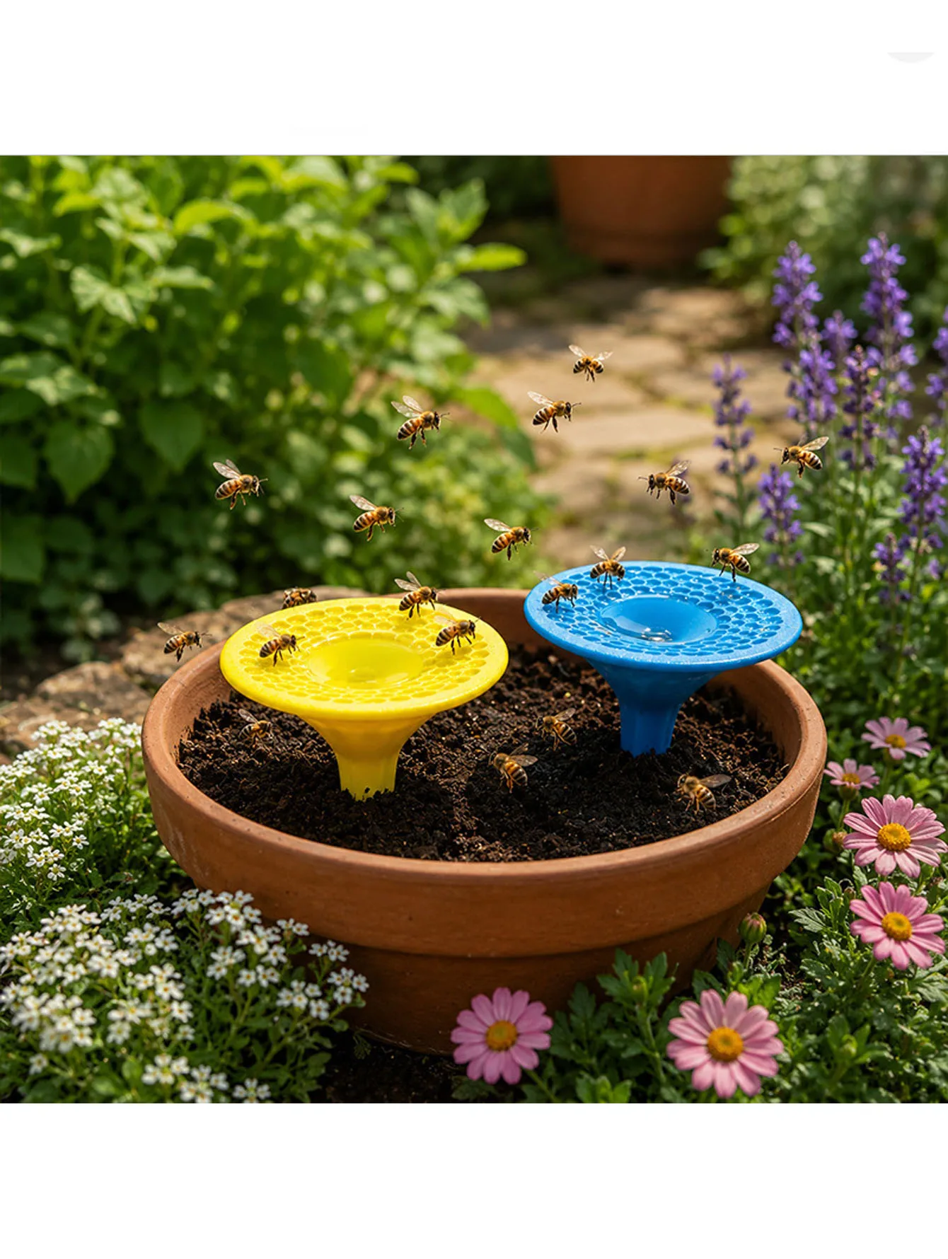 Bees Drinking Water Garden Pile Pollinator Bird Bath Insect Water Dispenser Suitable for Bees 1005012534165167