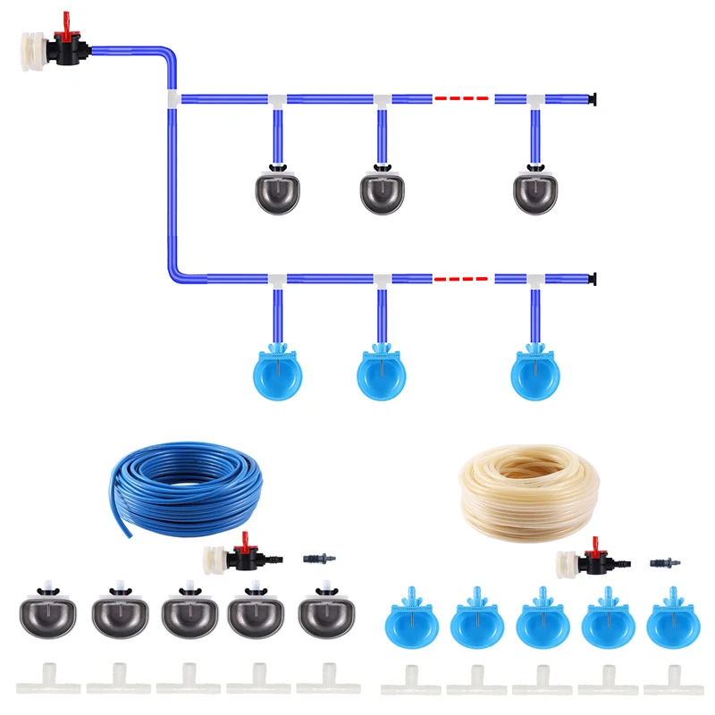 Rabbit Drinker Kit Rabbit Breeding Equipment Anti-Scratch Drinking Water Bowl Rabbit Fox Nipple 1005012536040665