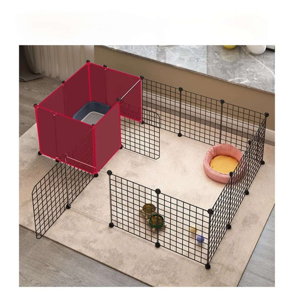 Portable DIY Pet Cat Cage Detachable Folding Wire Mesh Fence Multi Door Window Indoor Outdoor Large 1005012536733187