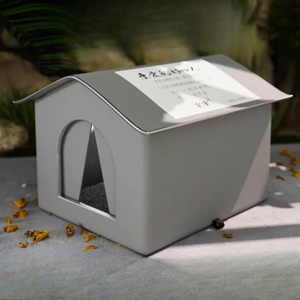 Waterproof Outdoor Stray Pet House Foldable Washable Warm Winter Cave Sleeping Bed for Small Dogs 1005012537322972