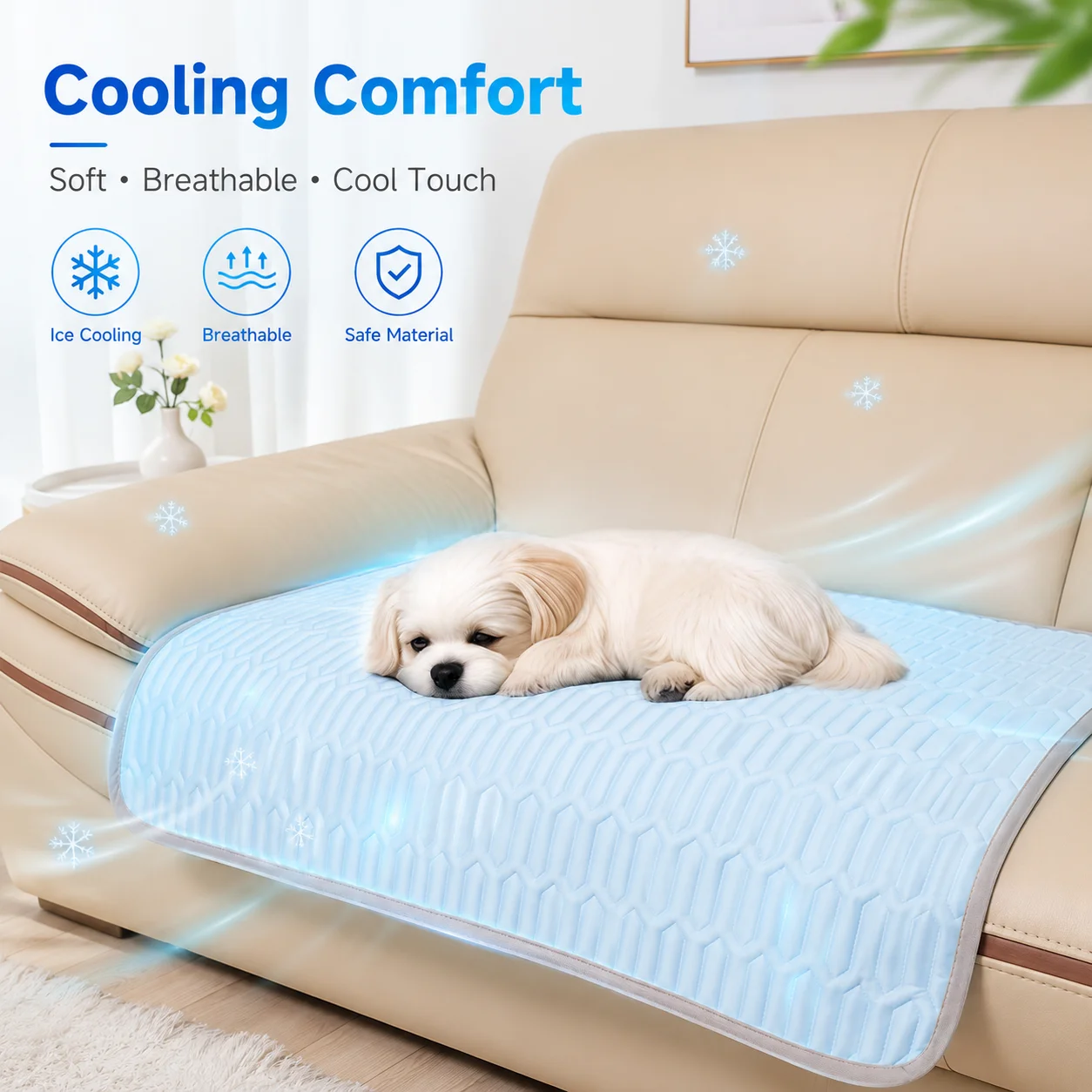 Ice Silk Cooling Pet Mat Summer Dog Cat Cooling Pad Breathable Soft Sleeping Blanket Anti-Heat Pet 1005012542955674
