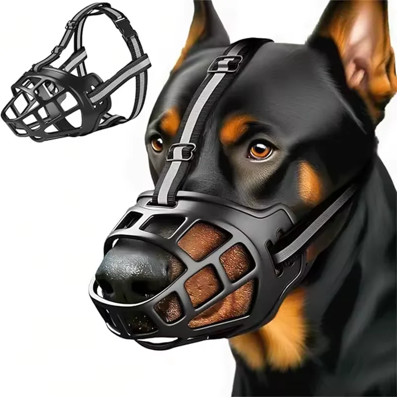 Dog Mouth Cover Dog Comfy Breathable Basket Muzzle Guard Anti-Biting People Barking Breathable 1005012543705413