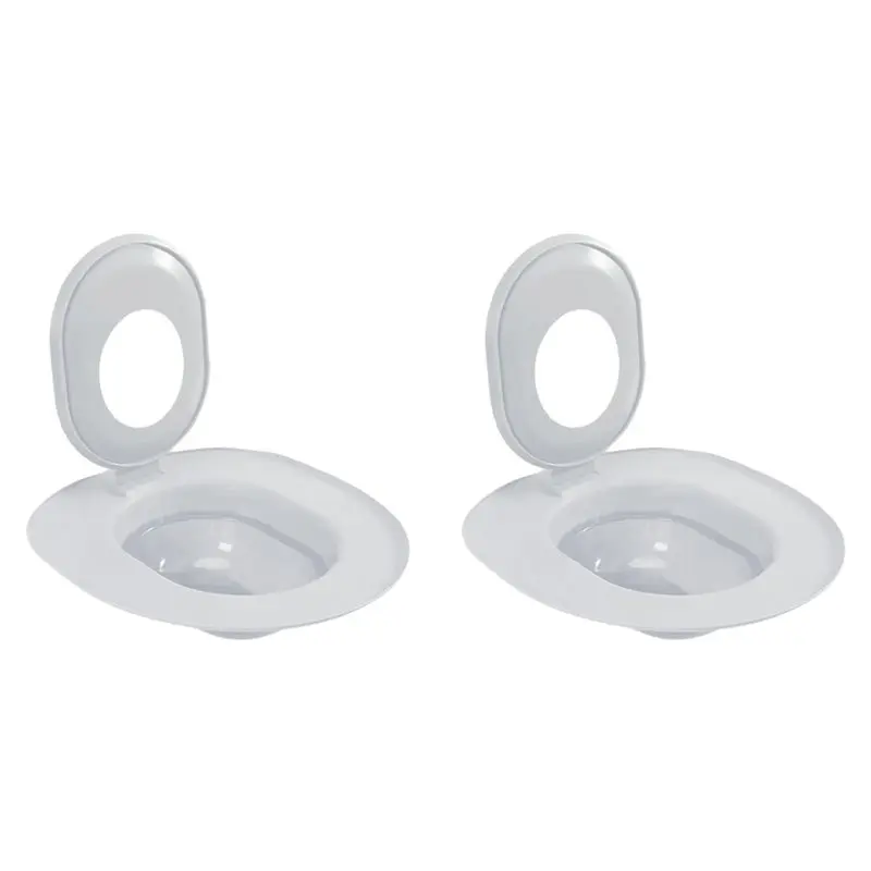 BSEVB-2X Smart Cat Toilet Training Seat with Non-Slip Oval Design, Includes Pad Box Grey 1005012545253220