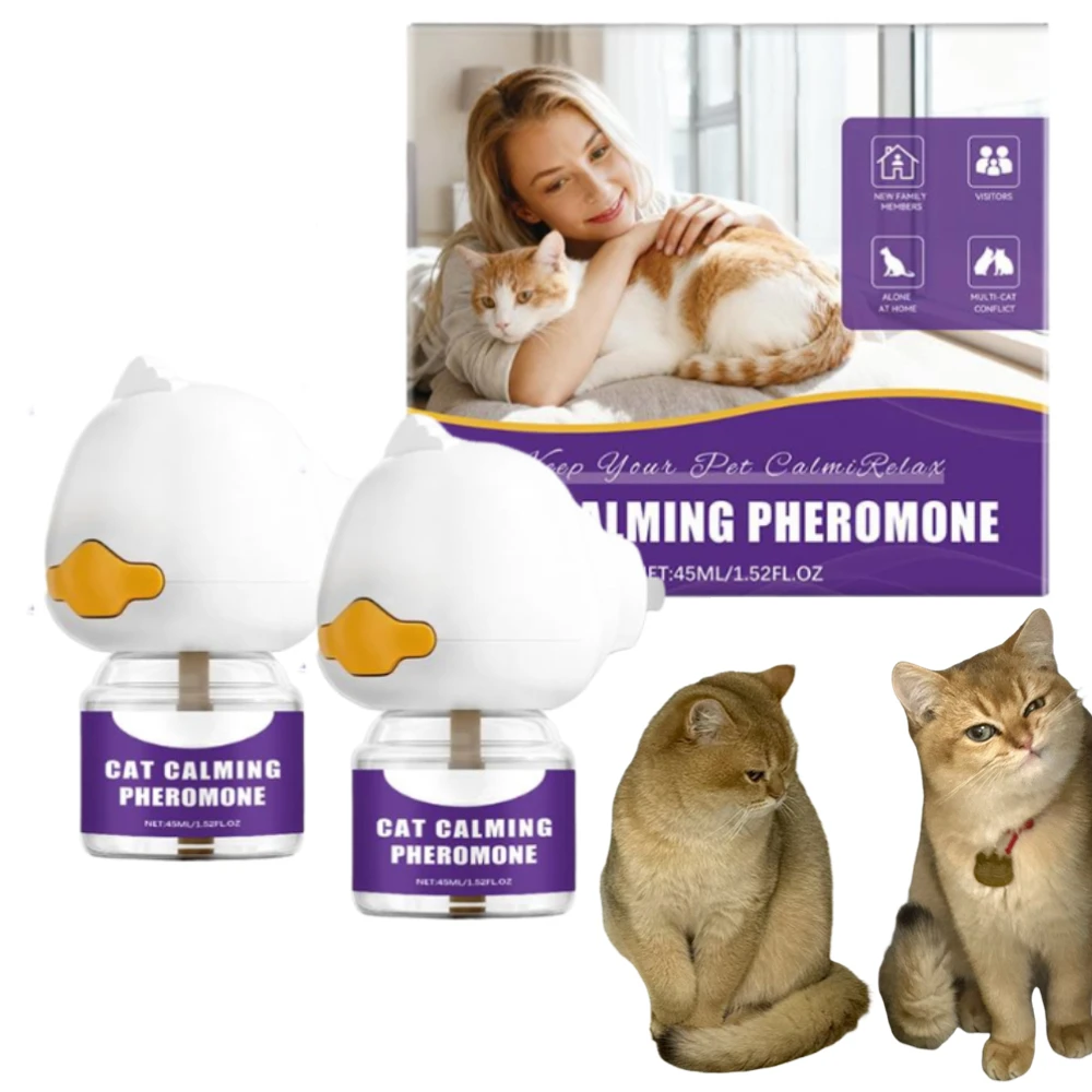 Cat Calming Diffuser Kit Electric Plug-In Pheromone Diffuser for Cats Mood Relaxing Soothing Anti 1005012545480914