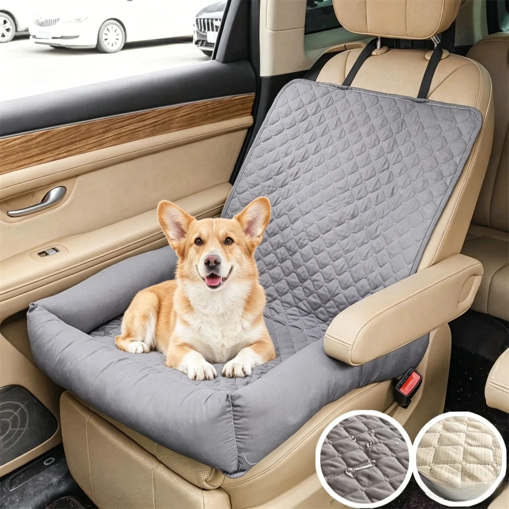 Dog Car Bed, Passenger Seat Dog Bed, Pet Car Accessory, Pet Mat, Car Mat, Removable and Washable 1005012546157383