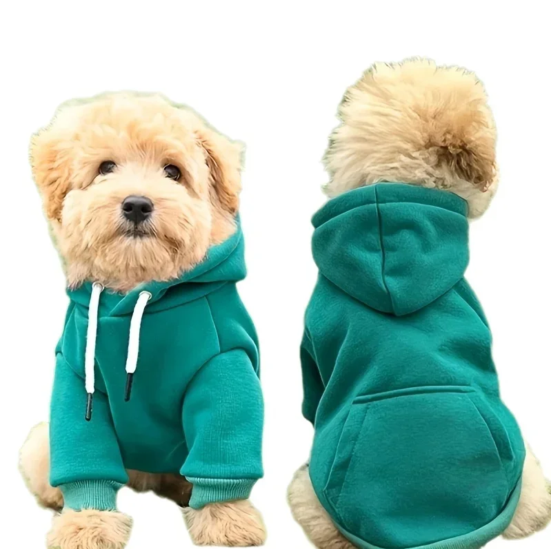 Dog Clothes Pet Dog Winter Hoodie Small and Medium Vest Outdoor One Piece Hat Sweatshirt Warm 1005012546340656