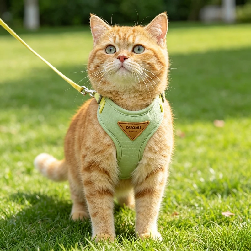 Cat Puppy Outdoor Walking Supplies Fashion Pet Harness and Leash Set for Small Dogs Cats Breathable 1005012547802309