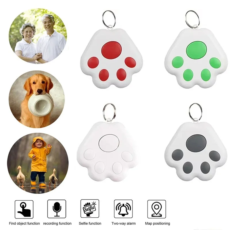 Smart Mini GPS Tracker Key Kids Bag Finder Pets Locator Dog Shape Bluetooth Tracker Device 1005012548354953