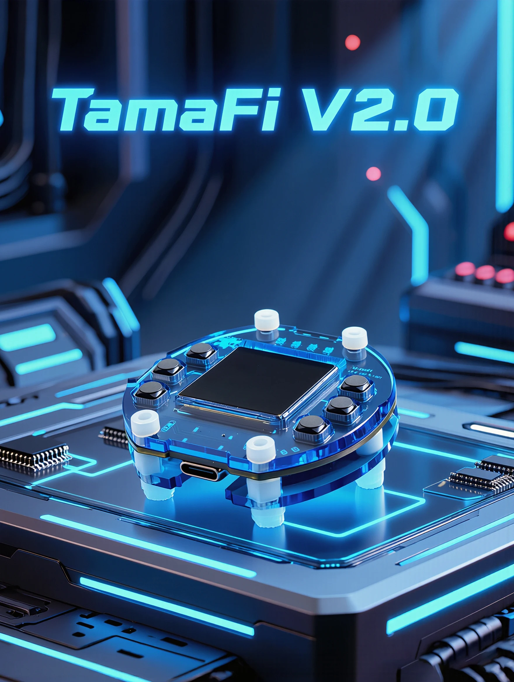 Finished Tamafi Smart Virtual Pet ESP32-S3 Firmware Version V2.0 Wifi Interactive Electronic 1005012550207164