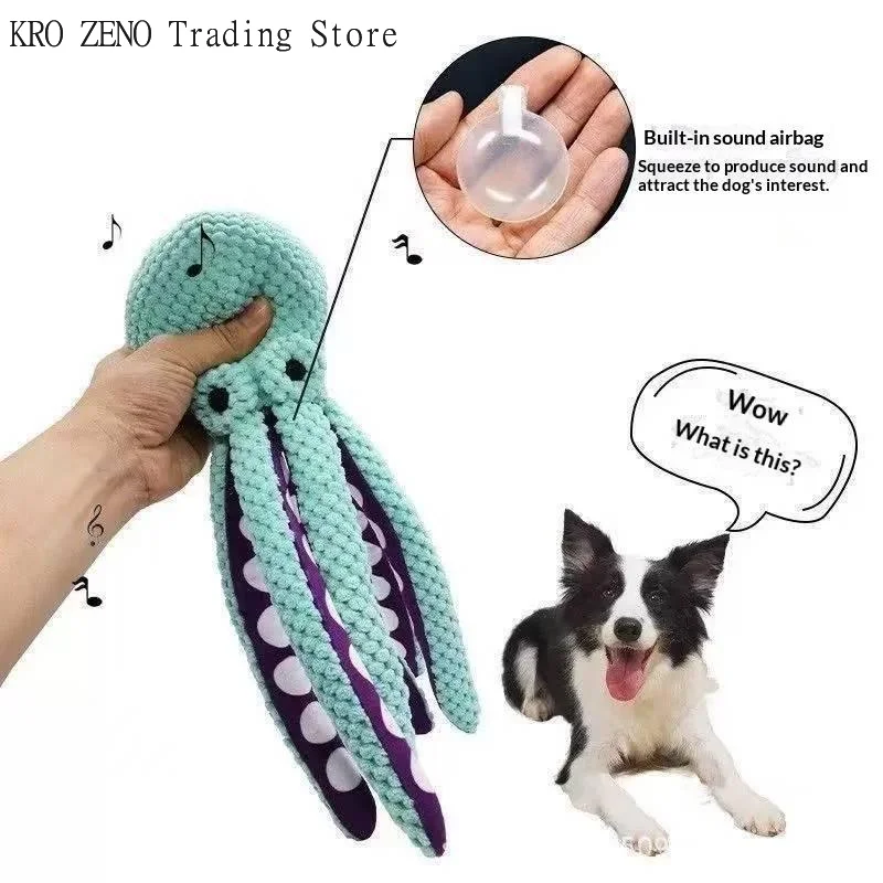 Pet Octopus Indestructible Dog Toy for Aggressive Chewers Squeaky Interactive Anxiety Relief All 1005012550907595