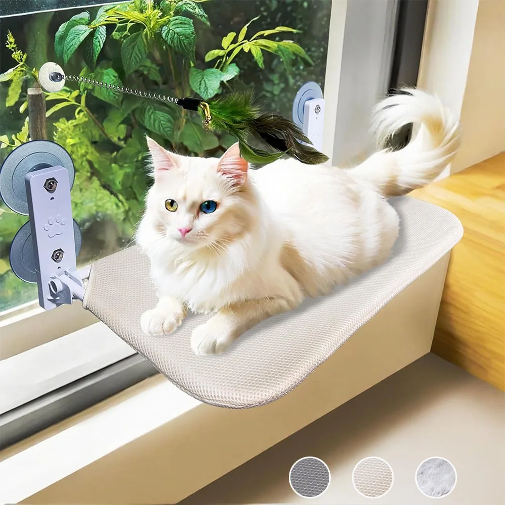 Foldable Cat Window Perch Hammock with 4 Strong Suction Cups, Window Cat Bed for Indoor Cats 1005012551467874