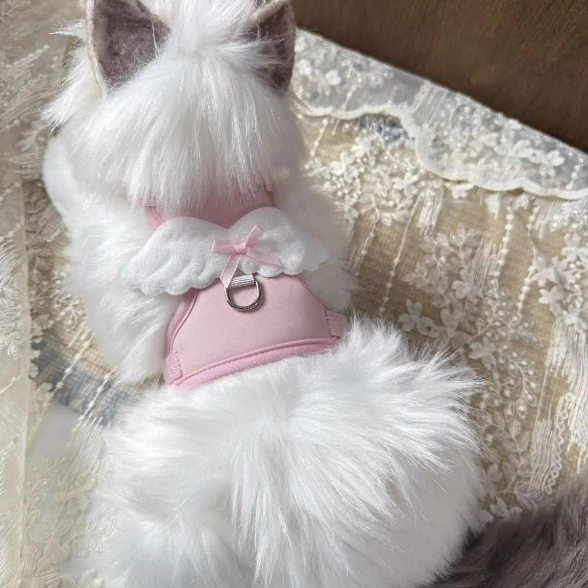 Cat Harness Vest Escape-Proof Soft Kitten with Leash Set Adjustable Breathable Safety for Indoor 1005012551659237