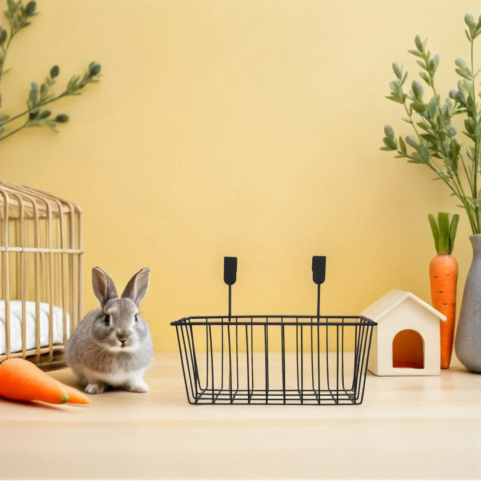 Metal Hay Feeder Rack for Small Animals Cage Mounted Bunny Rabbit Guinea Pig Hamster Chinchilla 1005012553514453