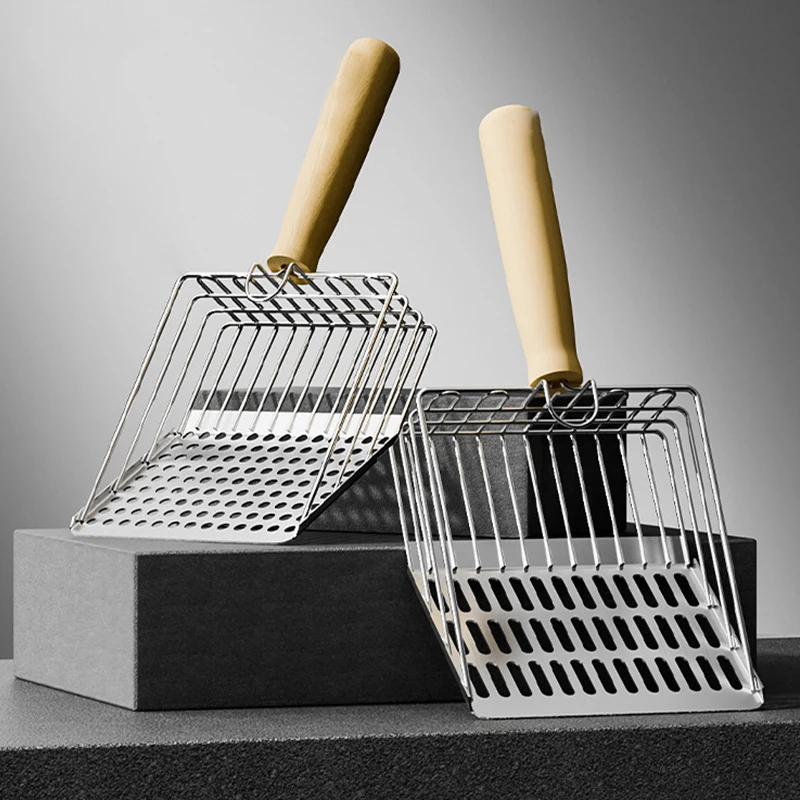 Steel Cat Litter Scoop Long Handle Pet Waste Shovel Cleaning Tool 1005012555252927
