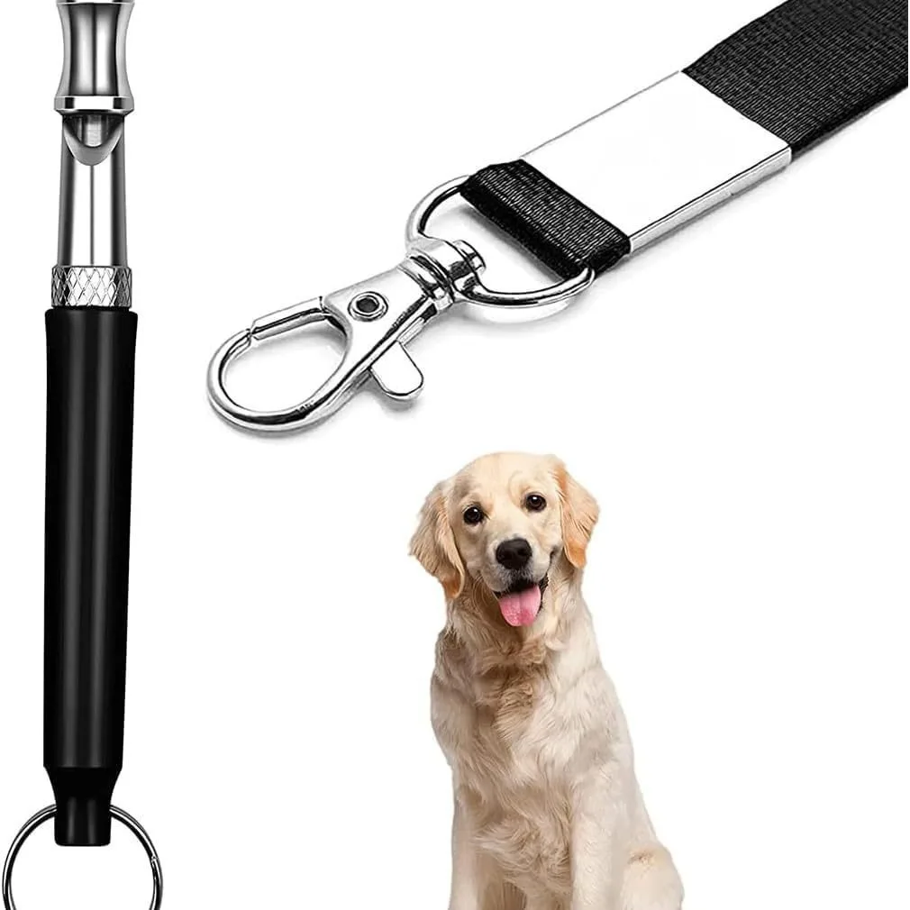 2cmBlack Adjustable Ultrasonic Dog Training Whistle Professional Silent Dog Whistle for Recall 1005012555864933