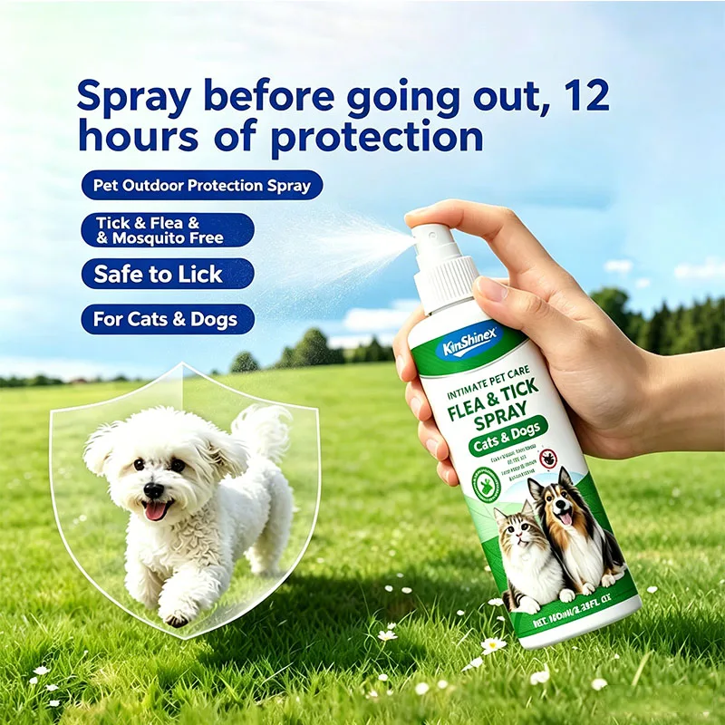 Pet External Parasite Spray Kill Flea Egg Tick Mosquito Fast Itching Relief Non Irritating Grooming 1005012557711859