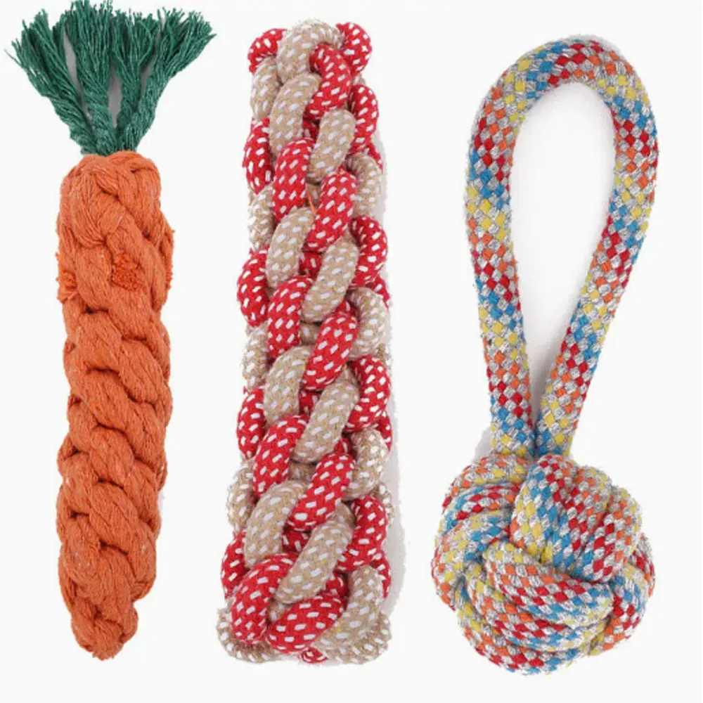 Pet Dog Toys and Supplies, Frisbee, Pet Ball, Puppy Toys, Bite-Resistant Rope Knot 1005012557804296