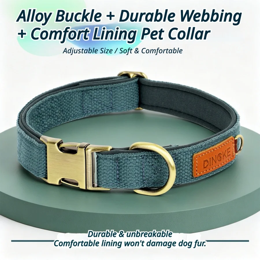 Comfortable Diving Material Lined Pet Collar with Alloy Buckle Single Piece 1005012560250131