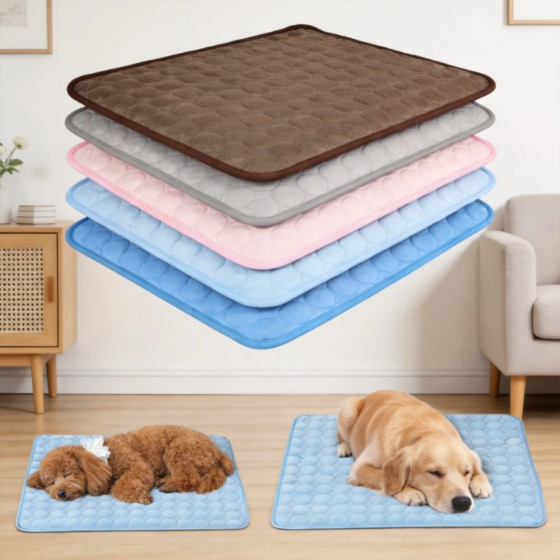 Pet Mat Summer Cooling Dog Pad for Dogs Cat Blanket Sofa Breathable Pet Bed Mat Washable Self 1005012562579952