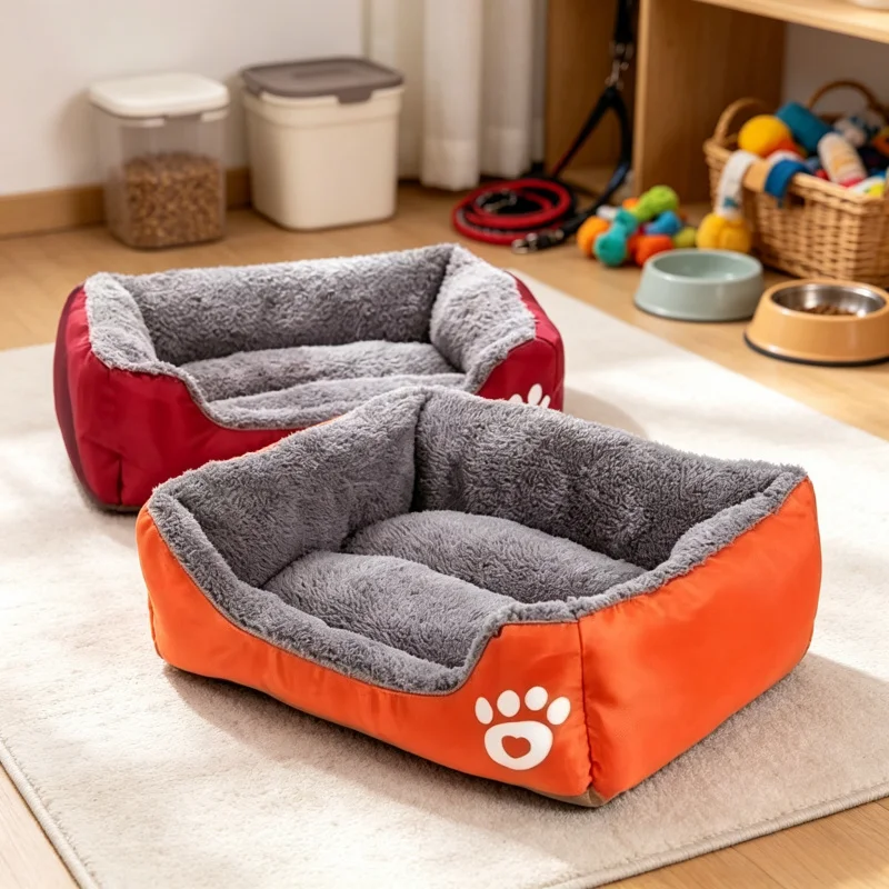 Large Calming Pet House Donut Bed, Long Plush Deep Sleep Warm Cushion for Small Dogs 1005012566295903