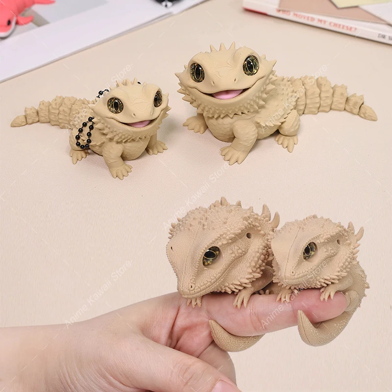 3D Printed Bearded Dragon Figures Multi-Joint Movable Simulation Eyes for Home Accessories Kid Gift 1005012566512337