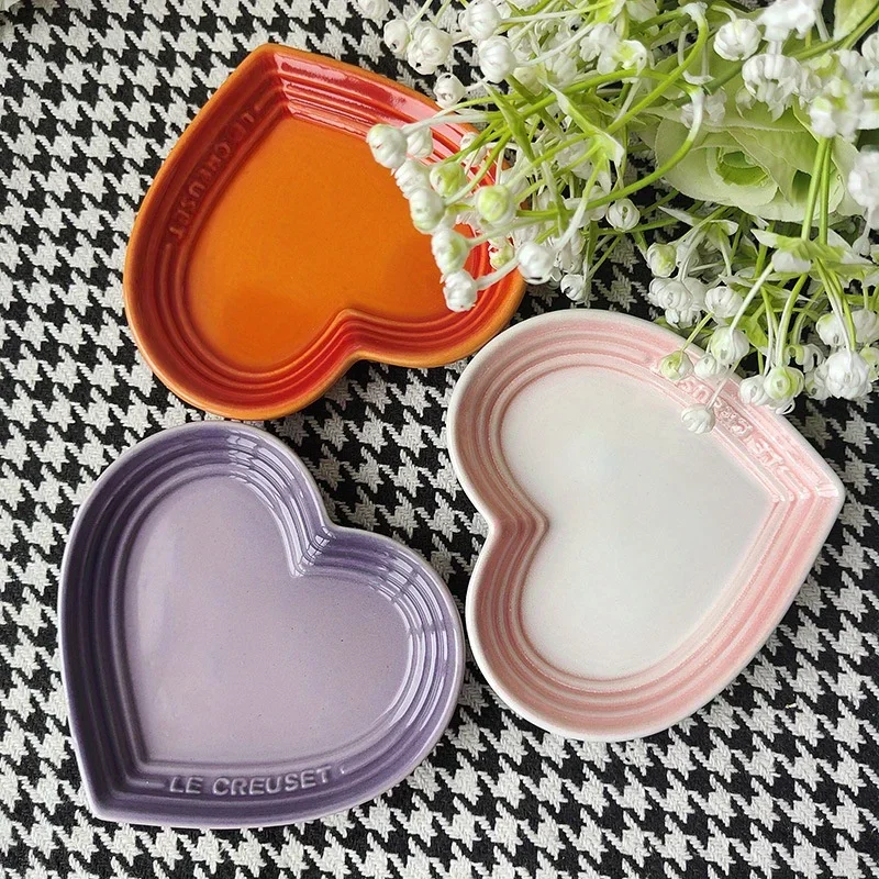 Ceramic Cat Bowl Heart-Shaped Wide Anti-Vomiting Stress Free Design12cm Durable Ceramic 1005012567926650