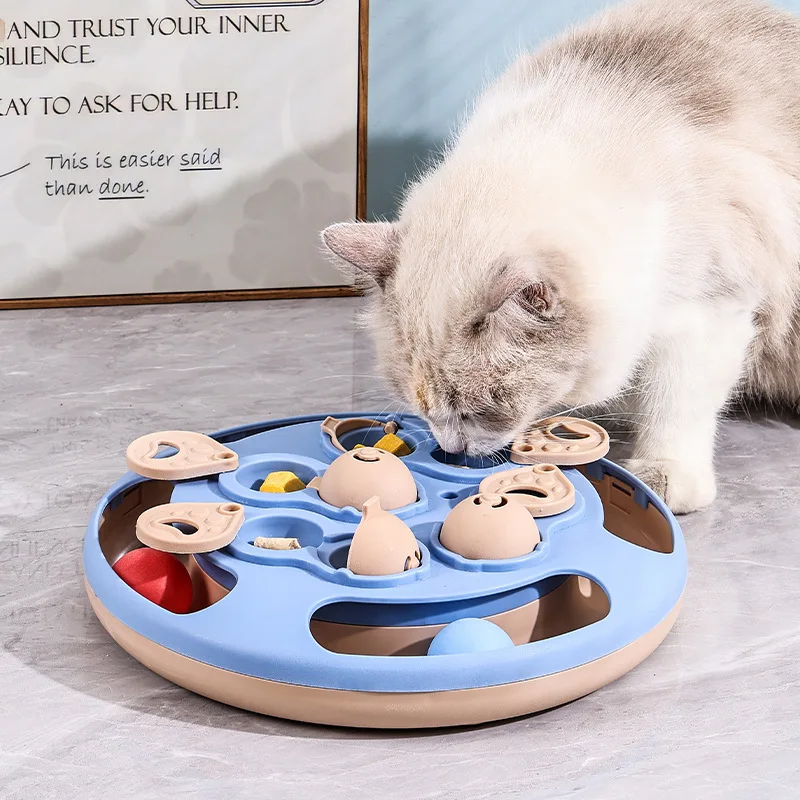 Interactive Pet Slow Feeder Puzzle Toy Food Dispensing Snuffle Mat Turntable for Cats Dogs Boredom 1005012570135737