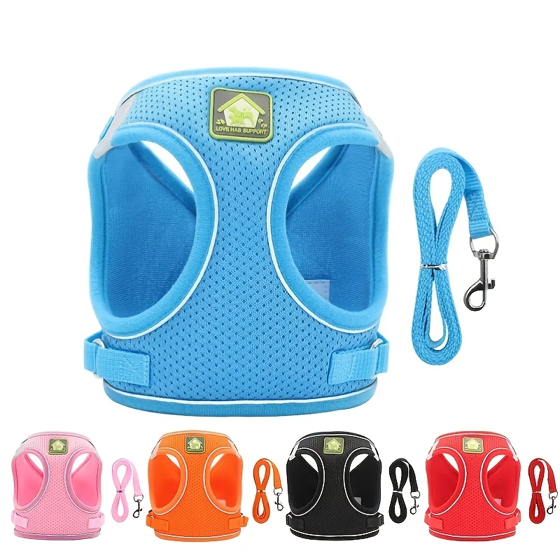 Reflective Pet Harness and Leash Set for Dog & Cat, No Pull Dog Vest Harness with Breathable Mesh 1005012571825183