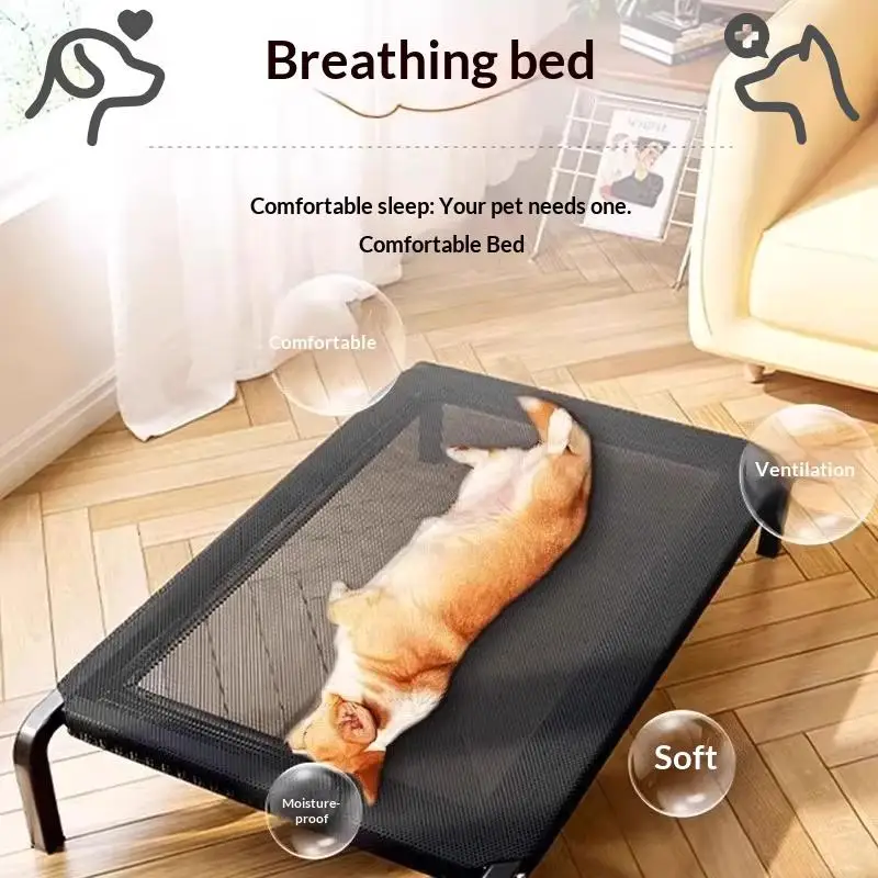Elevated Dog Bed Raised Breathable Moisture Proof All Seasons Soft Ventilated Pet Sleeping Cot 1005012573509414