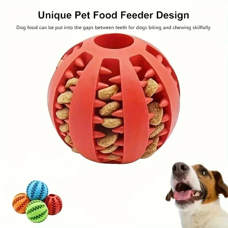 Dog Toy Ball, Nontoxic Bite Resistant Toy Ball for Pet Dogs Puppy Cat 1005012574022020