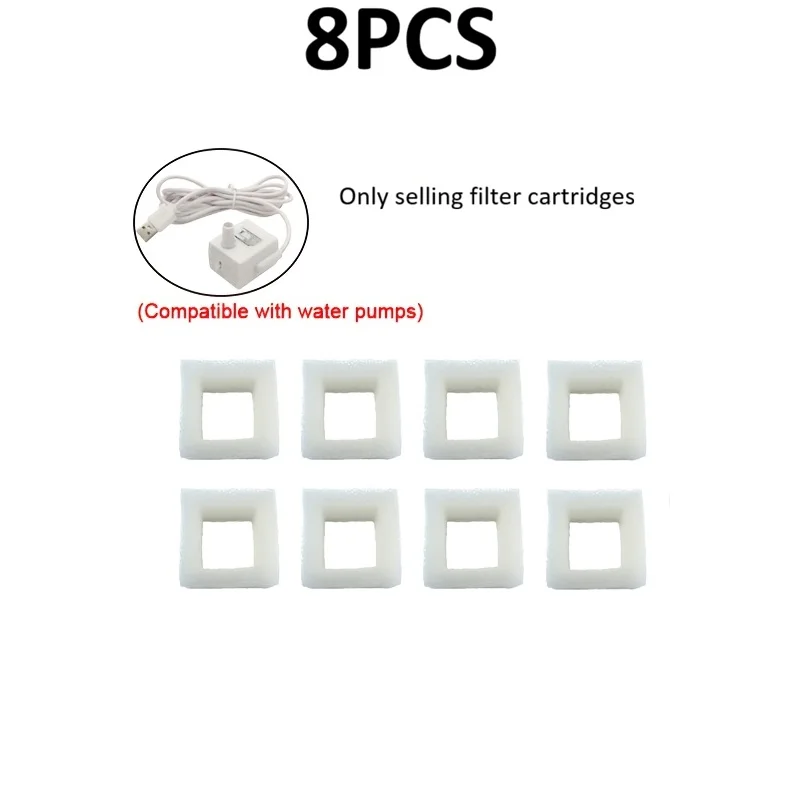 Water Pump Filter Sponge, Replacement Filter Sponge for Cat Water Fountains (8pcs) 1005012574534084