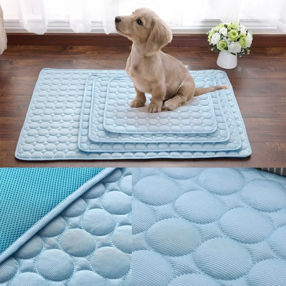 Summer Pet Mat Cooling Dog Pad for Dogs Cat Blanket Sofa Breathable Bed Washable Self Ice 1005012576853852