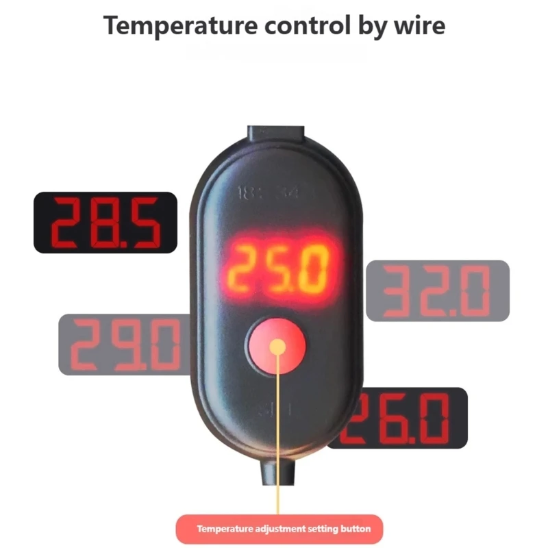 Small Fishes Tanks Heater with Digital Display Small Aquariums Heater Thermostats Temperature 1005012584368531